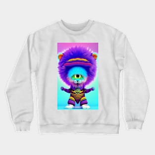 One Eyed Purple Pet Crewneck Sweatshirt